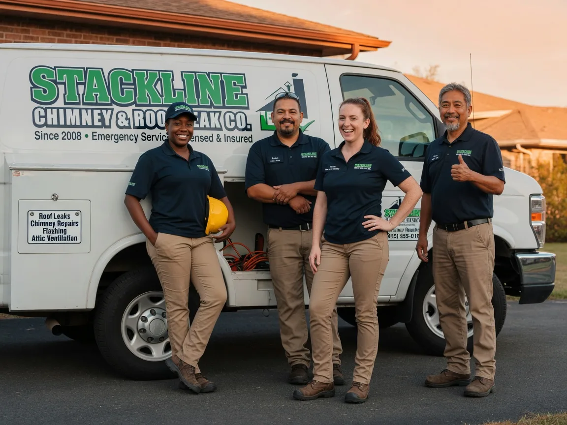 Chimney flashing repair company in Bynum, TX